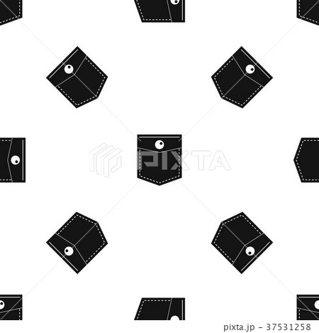 Black pocket symbol pattern seamless black 37531258