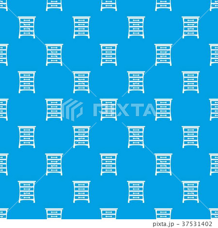 Chest of drawers pattern seamless blue 37531402