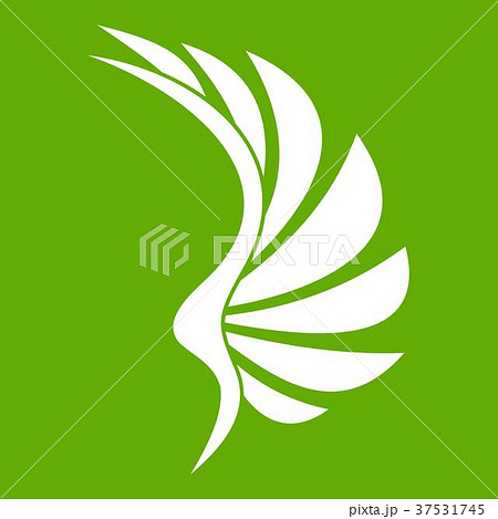Wing icon green 37531745