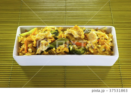Curried rice with chicken and vegetables (Thailand) Curried rice with chicken and vegetables (Thailand) 37531863