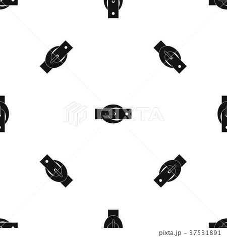 Oval belt buckle pattern seamless black Oval belt buckle pattern seamless black 37531891