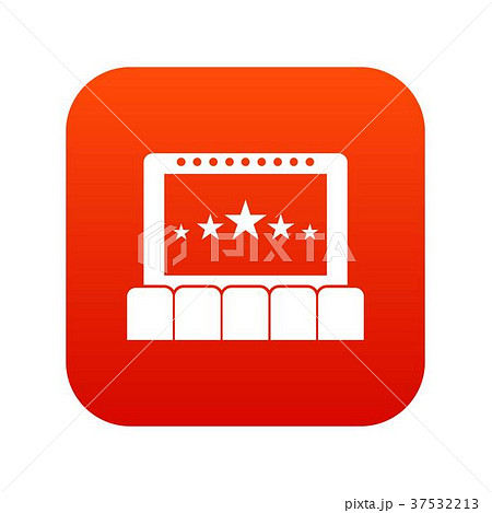 Cinema icon digital red Cinema icon digital red 37532213