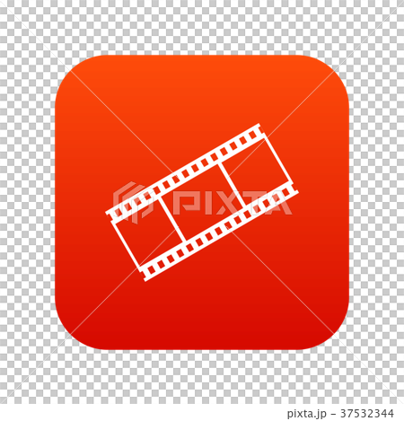 Film with frames icon digital red Film with frames icon digital red 37532344