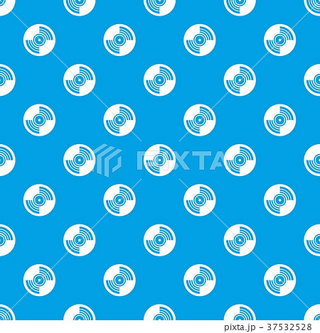 Gramophone vinyl LP record pattern seamless blue 37532528