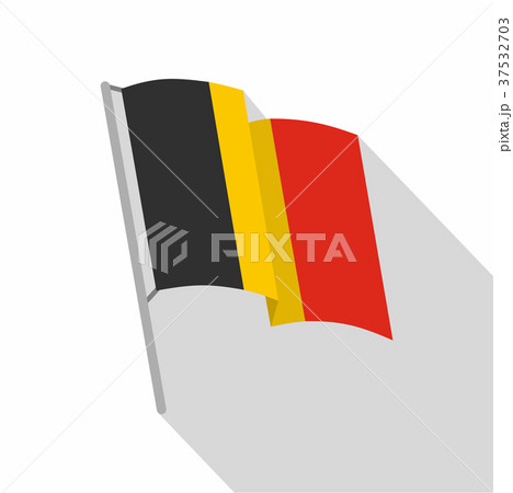 Germany flag icon, flat style 37532703