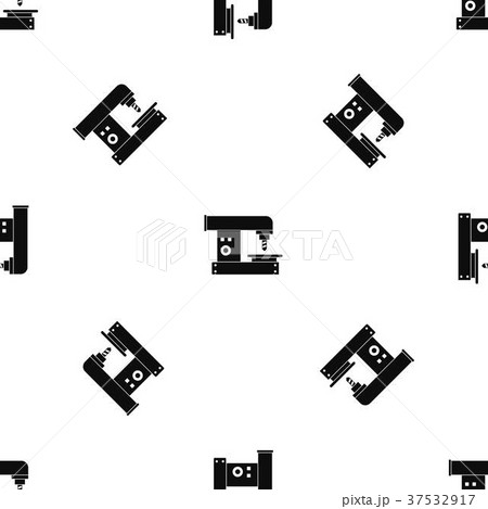 Drilling machine pattern seamless black 37532917