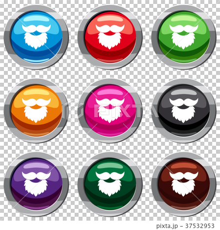Beard and mustache set 9 collection 37532953