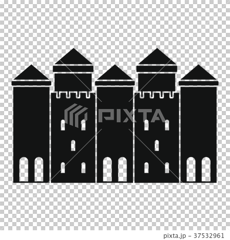 Old castle icon, simple style Old castle icon, simple style 37532961
