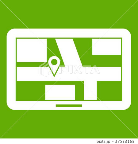 Navigation icon green 37533168