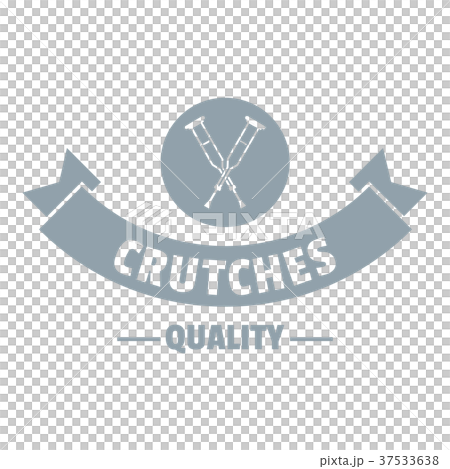 Quality crutches logo, simple gray style Quality crutches logo, simple gray style 37533638