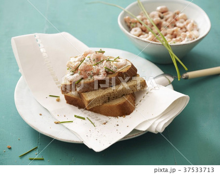 Shrimp salad on bread Shrimp salad on bread 37533713