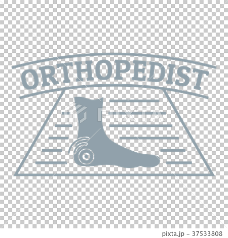 Leg orthopedic logo, simple gray style Leg orthopedic logo, simple gray style 37533808