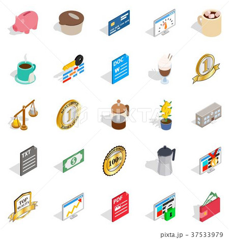 Business studio icons set, isometric style 37533979