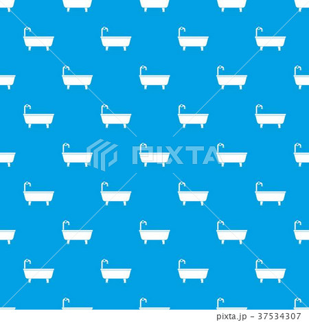 Bathtub pattern seamless blue Bathtub pattern seamless blue 37534307