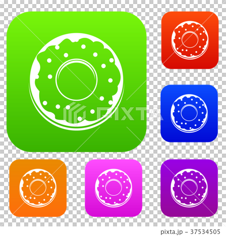 Donut set color collection Donut set color collection 37534505