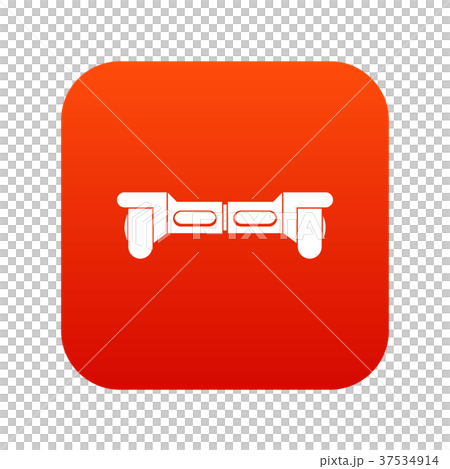 Electrical modern gyroboard icon digital red 37534914