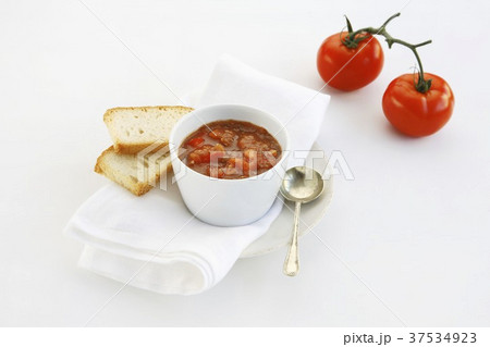 Tomato salsa and white bread Tomato salsa and white bread 37534923