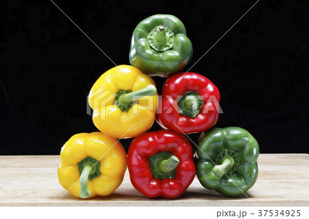 A pyramid of peppers A pyramid of peppers 37534925