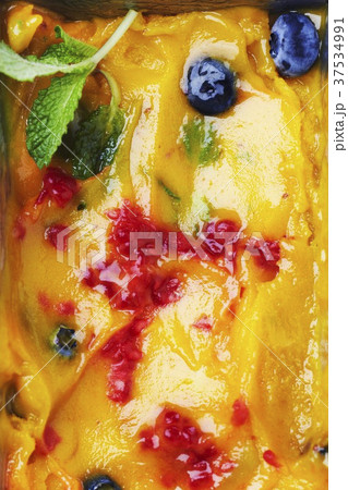 Homemade Mango and Berry Sorbet 37534991