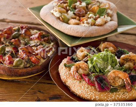Three Assorted Artisan Pizzas 37535360