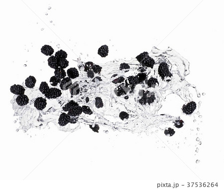 Blackberries and a splash of water 37536264