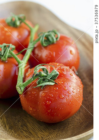 Rinsed tomatoes with water droplets (close-up) Rinsed tomatoes with water droplets (close-up) 37536979