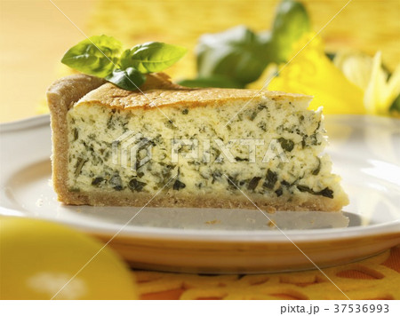 A slice of basil tart 37536993