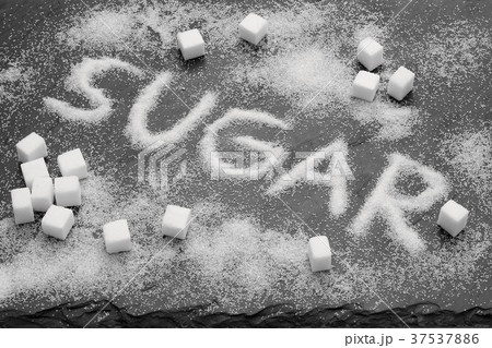 The word SUGAR written in sugar 37537886