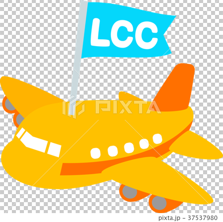 Lcc 格安航空会社の旅客機のイラスト素材