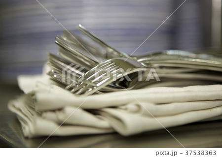 Forks on napkins 37538363