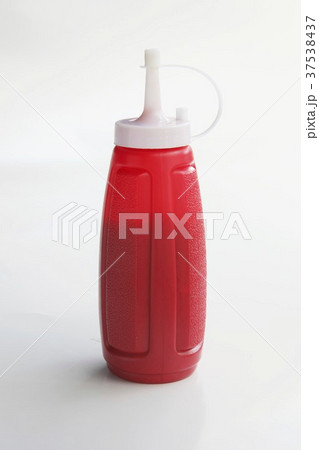 Ketchup in red plastic bottle Ketchup in red plastic bottle 37538437