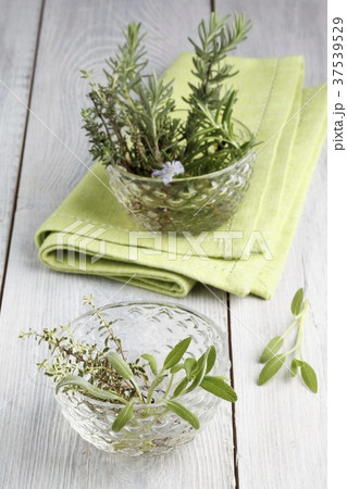 Fresh rosemary, thyme and sage 37539529
