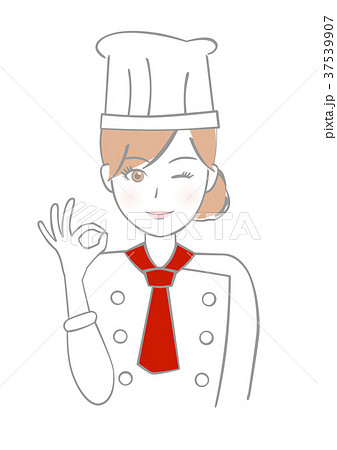 女性　シェフ　パティシエ　オッケー 37539907