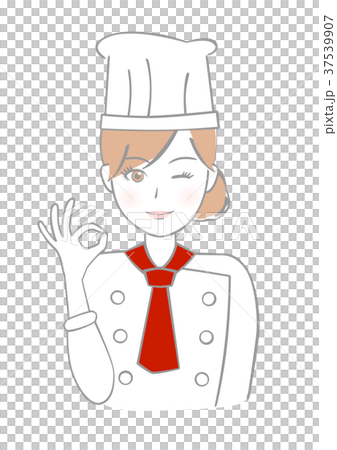 女性　シェフ　パティシエ　オッケー 37539907