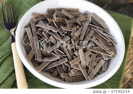 Home-made buckwheat pasta 37540234