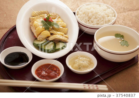 Hainan chicken rice Hainan chicken rice 37540837
