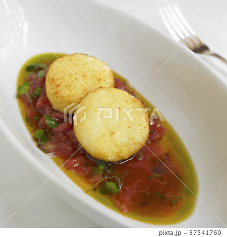 Fried Risotto Cakes in Tomato and Olive Oil Fried Risotto Cakes in Tomato and Olive Oil 37541760