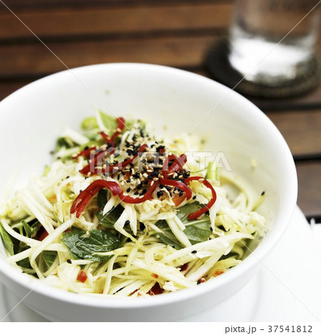 Sprouts with Basil, Red Pepper and Sesame Seeds 37541812