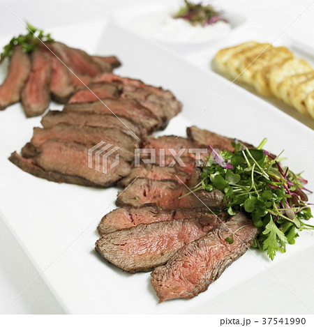 Sliced Medium Rare Sirloin 37541990