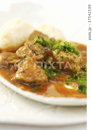 Chicken paprikash with dumplings Chicken paprikash with dumplings 37542599