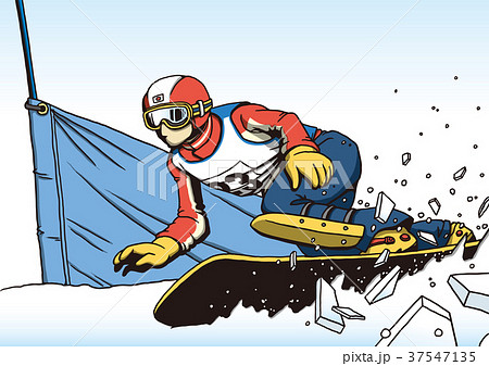 スノーボード　パラレル大回転 37547135