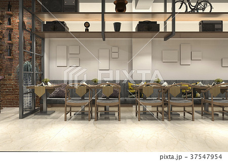 loft wood luxury hotel reception and cafe lounge 37547954