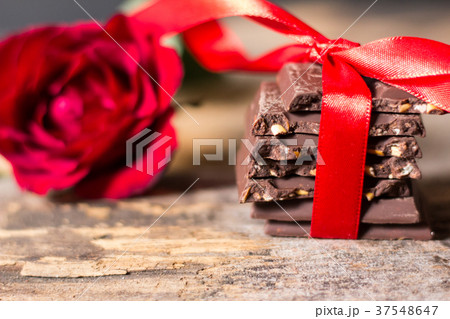 Chocolate Almond and Rose Red 37548647