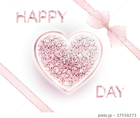 Happy valentines day design card with frame 37550273