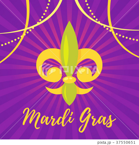Mardi Gras greeting card Mardi Gras greeting card 37550651