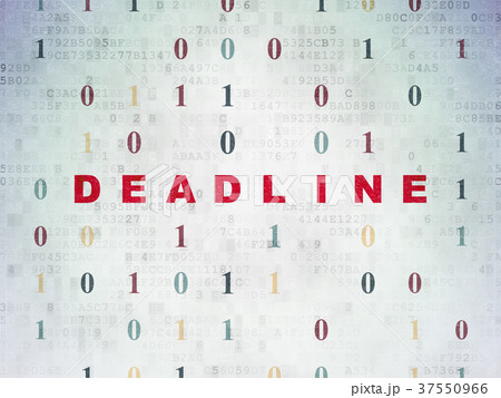 Finance concept: Deadline on Digital Data Paper Finance concept: Deadline on Digital Data Paper 37550966