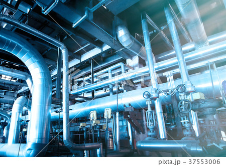 Industrial zone, Steel pipelines and cables Industrial zone, Steel pipelines and cables 37553006