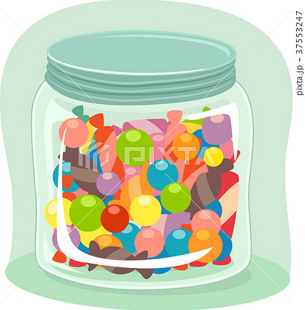 Antonym Jar Candy Full Illustrationのイラスト素材