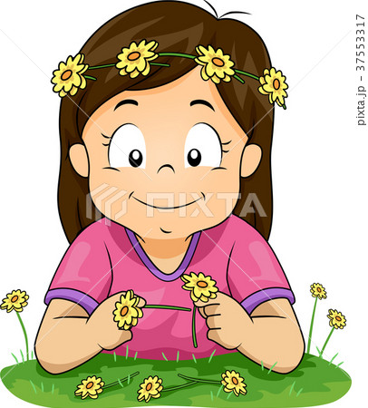 Kid Girl Flower Chain Activity 37553317