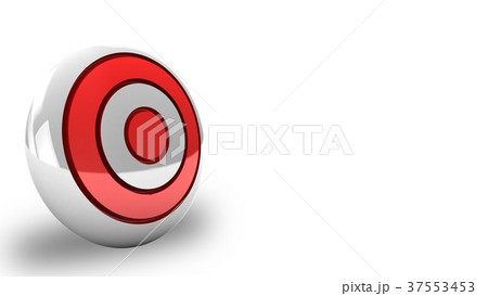 3d illustration of round target with blank 3d illustration of round target with blank 37553453